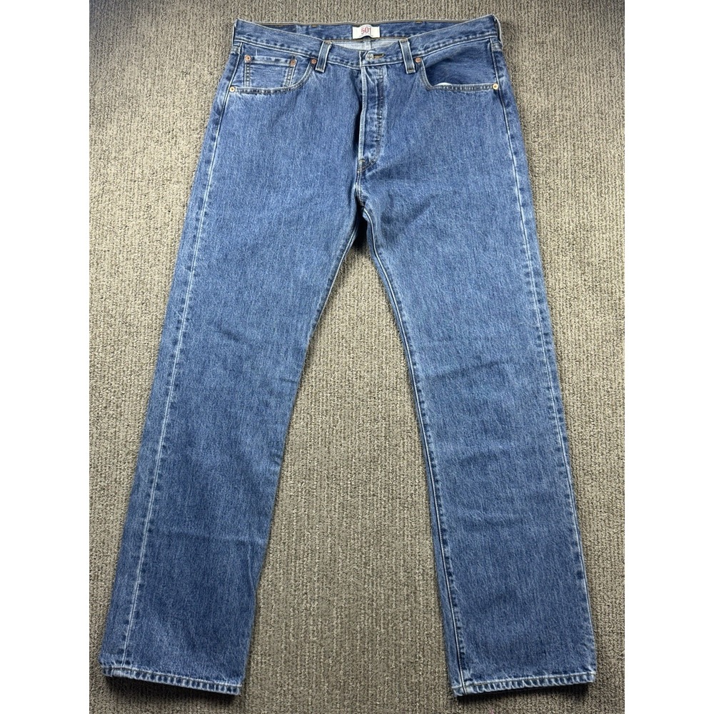 VTG Levis 501 XX Mens 38x34 Button Fly Jeans Medium Wash Denim Mexico